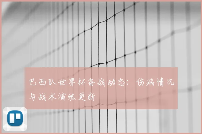 巴西队世界杯备战动态：伤病情况与战术演练更新